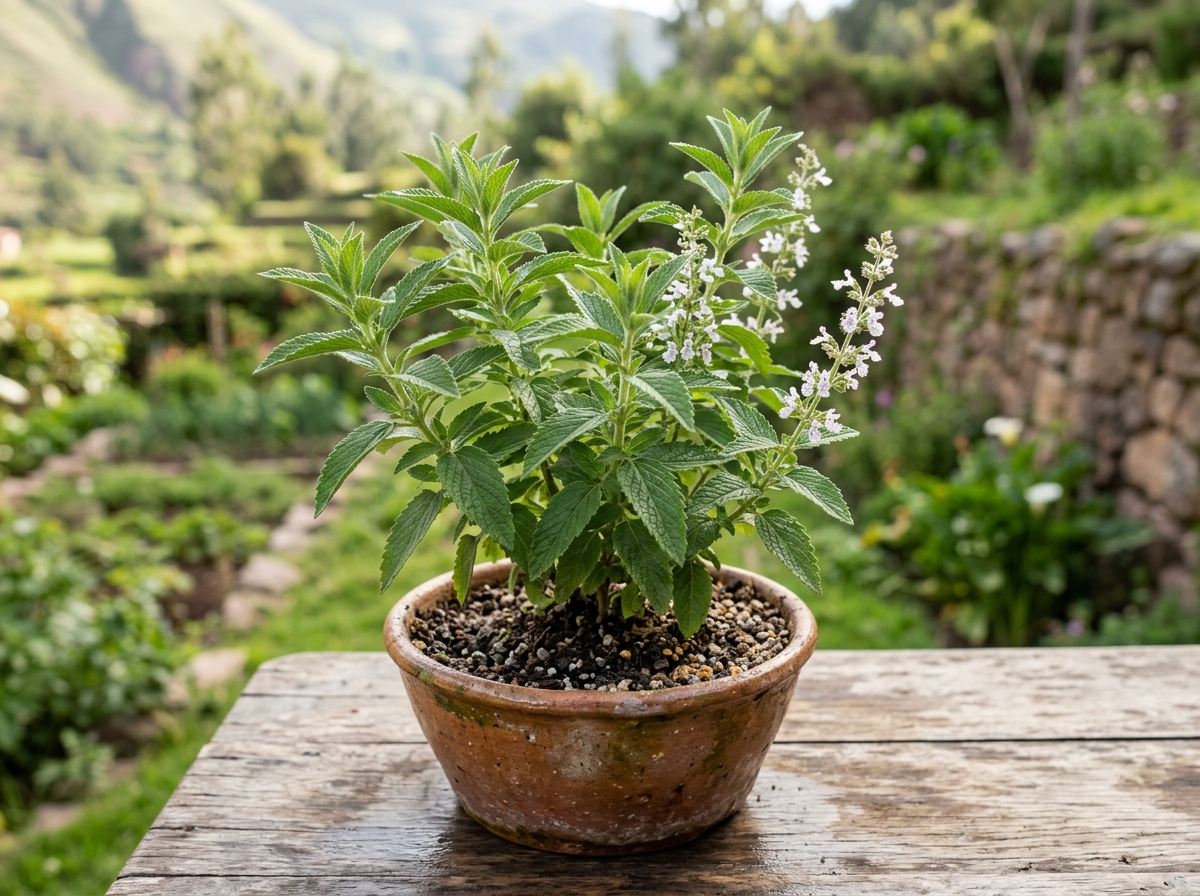 Planta de Muña medicinal