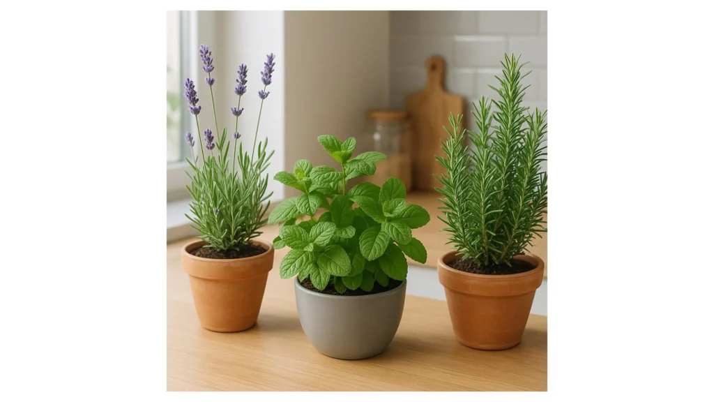 plantas aromaticas en la cocina