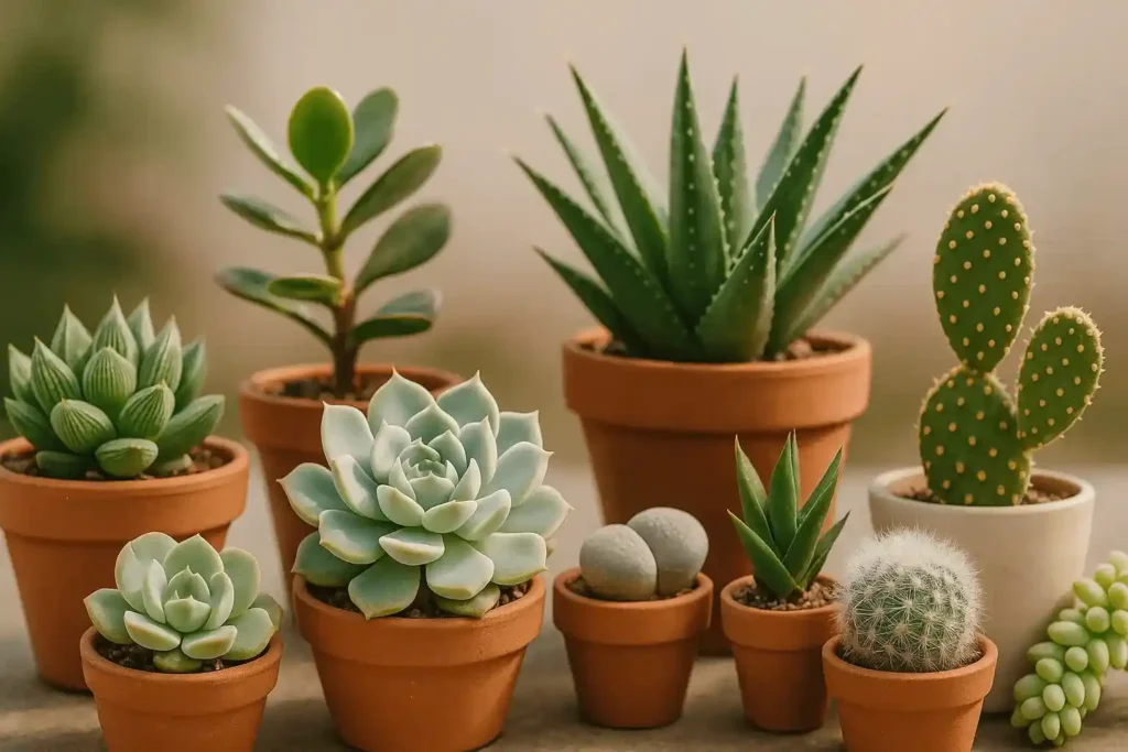 plantas de interior suculentas y cactus